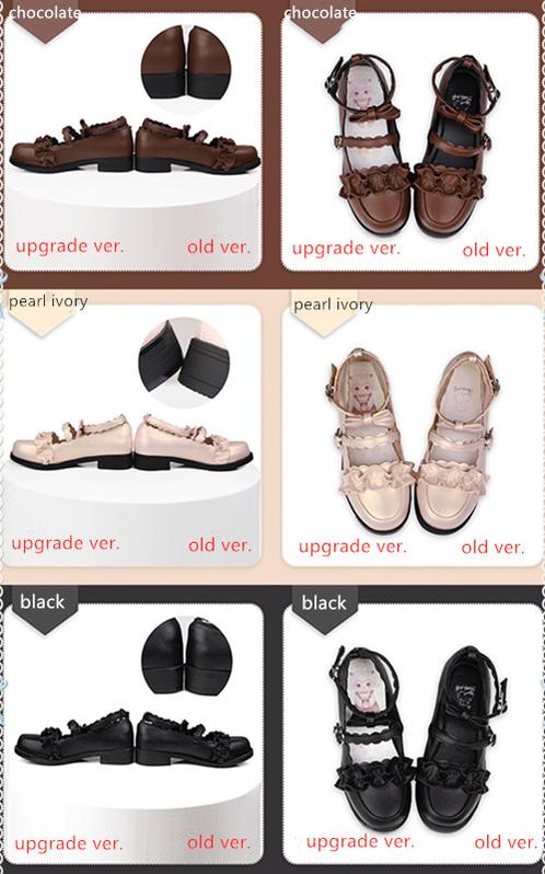 Mei Lulu - Lolita Japanese Lace Single Shoes - Image 43