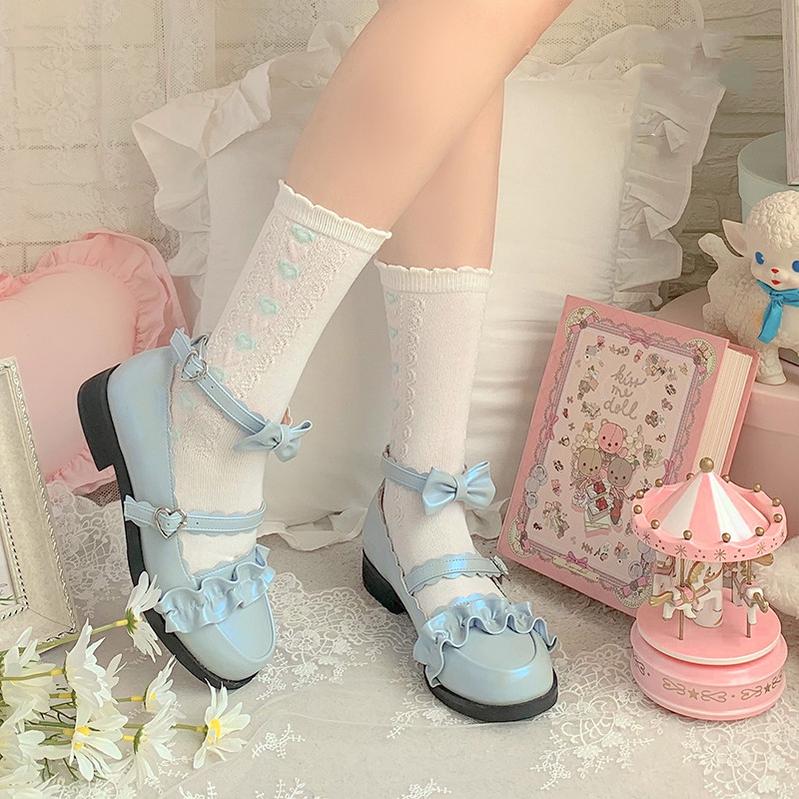 Mei Lulu - Lolita Japanese Lace Single Shoes - Image 9