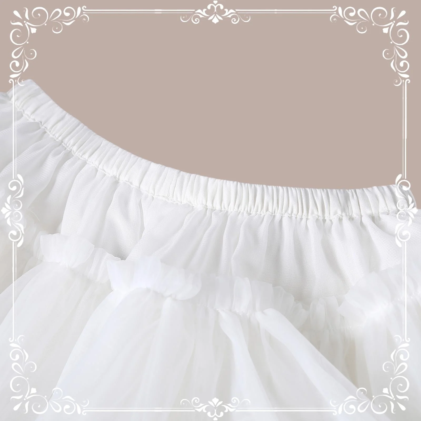 Aurora&Ariel - Short A Line Dailywear Petticoat | 13.8" (35 cm) Length - Image 29