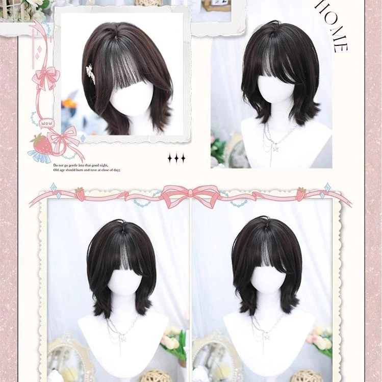 Dalao Home - Daily Short Lolita Wig With French-Style Shoulder-Length Wavy - Image 5