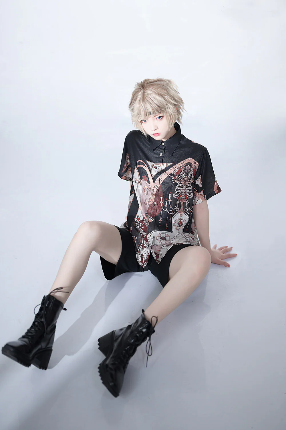 Night Instructions - Short Sleeve Ouji Blouse - Image 4