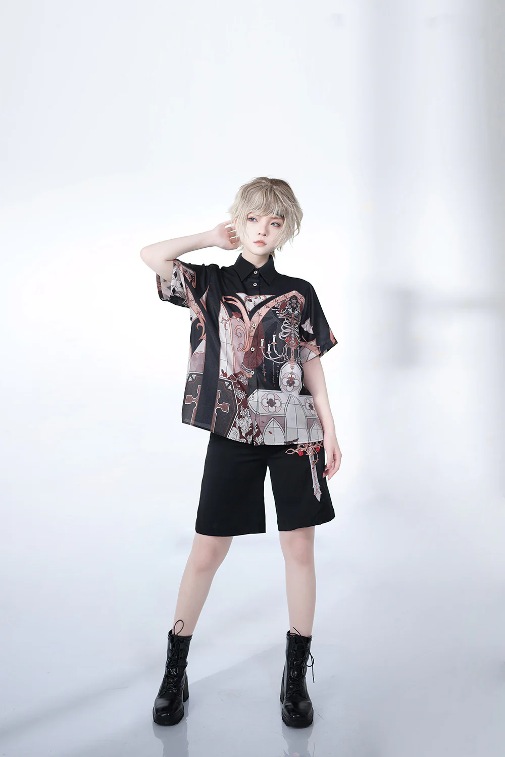 Night Instructions - Short Sleeve Ouji Blouse - Image 6
