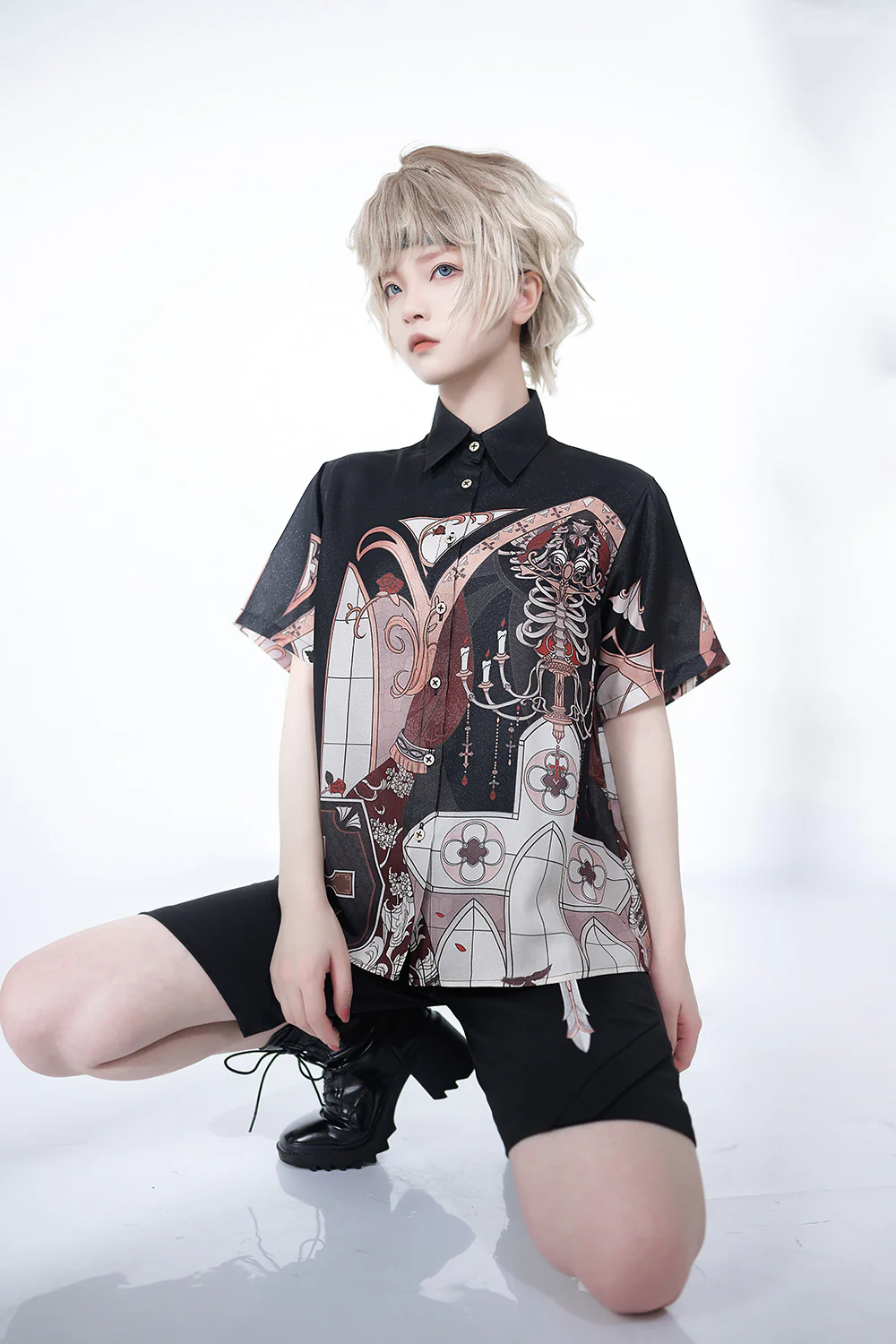Night Instructions - Short Sleeve Ouji Blouse - Image 7