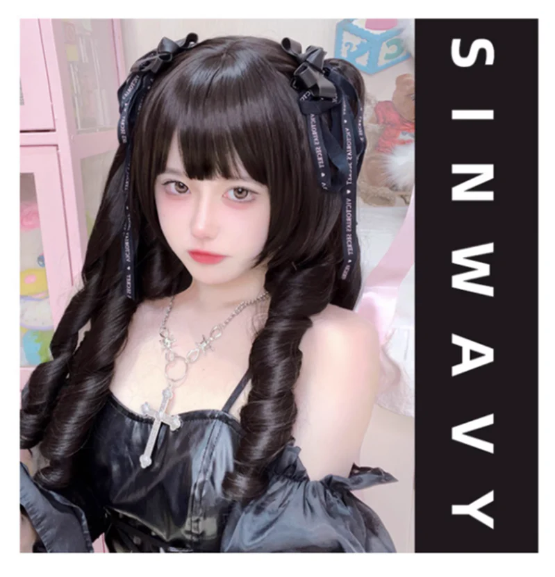 Sinwavy - Retro Elegant Roman Curl Double Ponytail Wig - Image 10