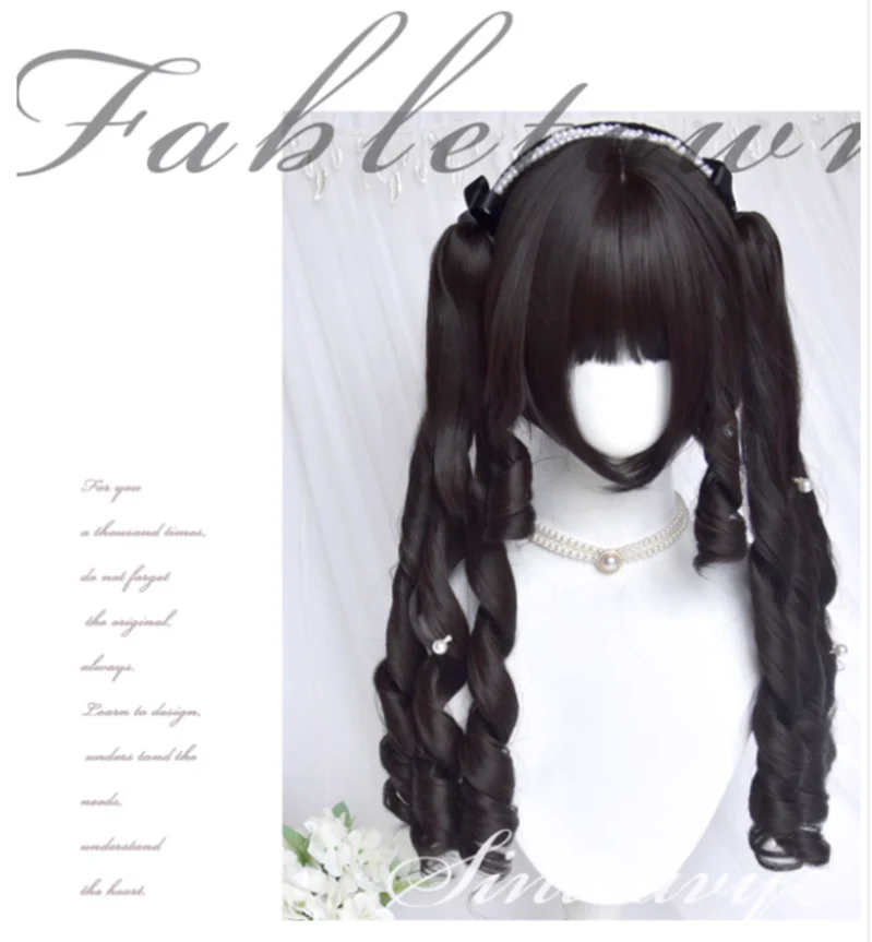Sinwavy - Retro Elegant Roman Curl Double Ponytail Wig - Image 11