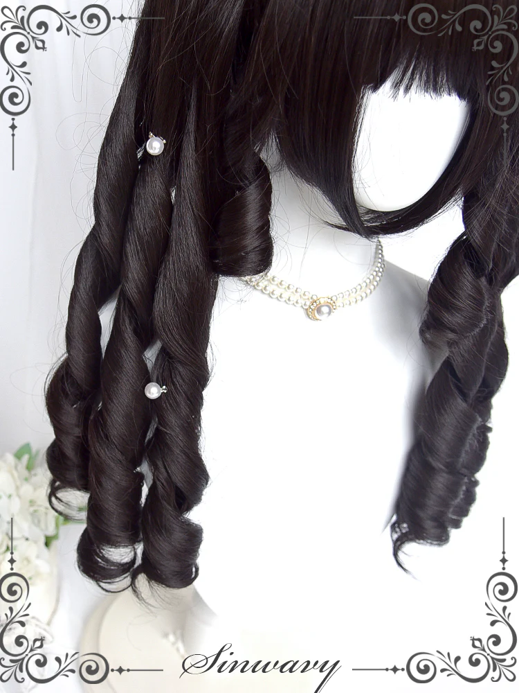 Sinwavy - Retro Elegant Roman Curl Double Ponytail Wig - Image 3