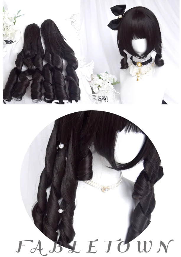 Sinwavy - Retro Elegant Roman Curl Double Ponytail Wig - Image 6