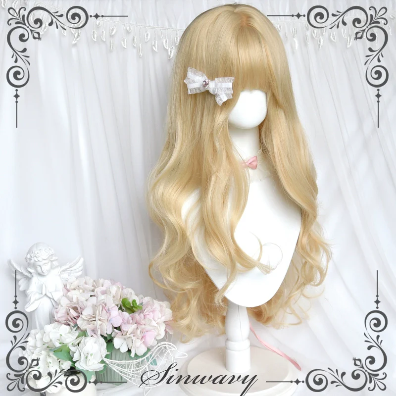 Sinwavy - Elegant Lolita Platinum Wig Long Curly Layered Wig - Image 5