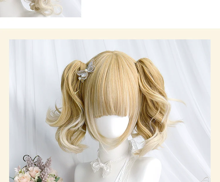 Sinwavy - Pandora's Box - Lolita Short Wig with Cute Double Ponytails - Image 8