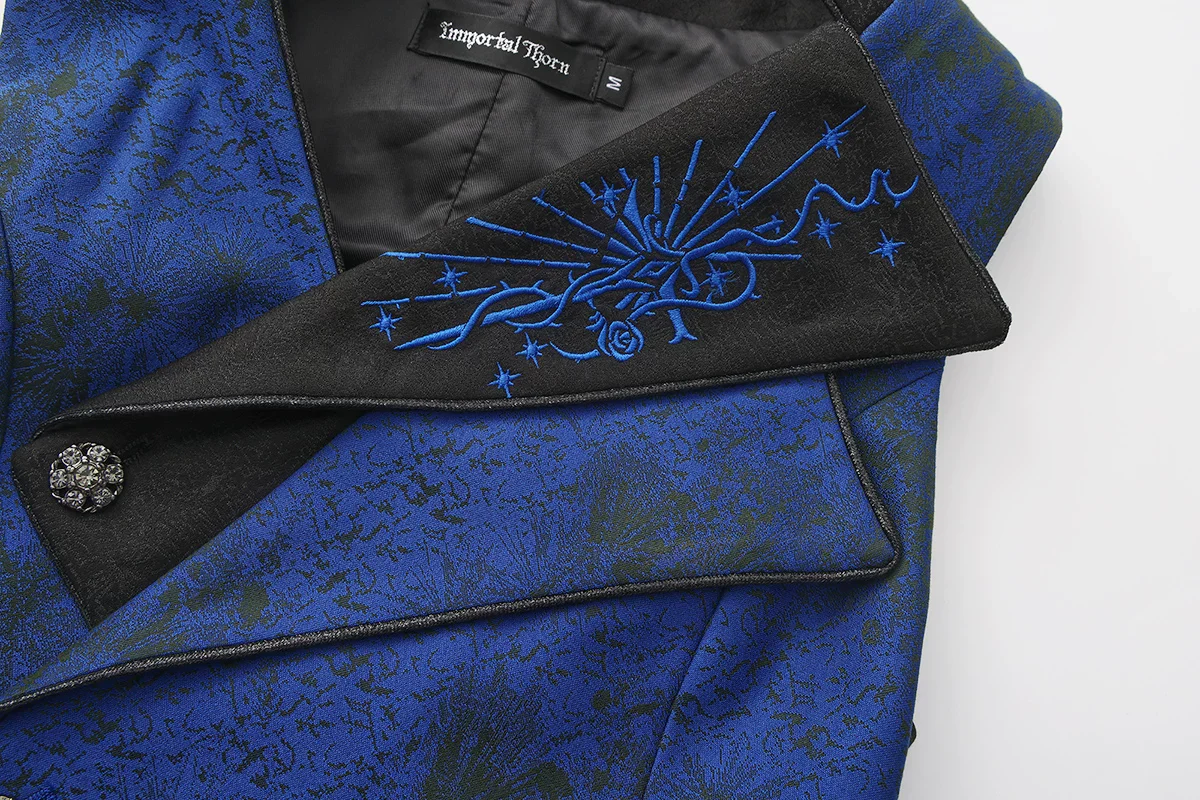 Timeless Oath - Sleeveless Ouji Lolita Vest Coat, Embroidered Sword - Image 3