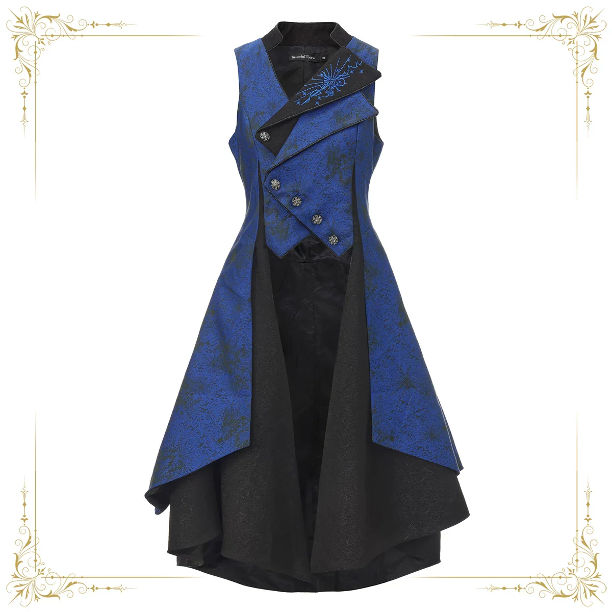 Timeless Oath - Sleeveless Ouji Lolita Vest Coat, Embroidered Sword - Image 9