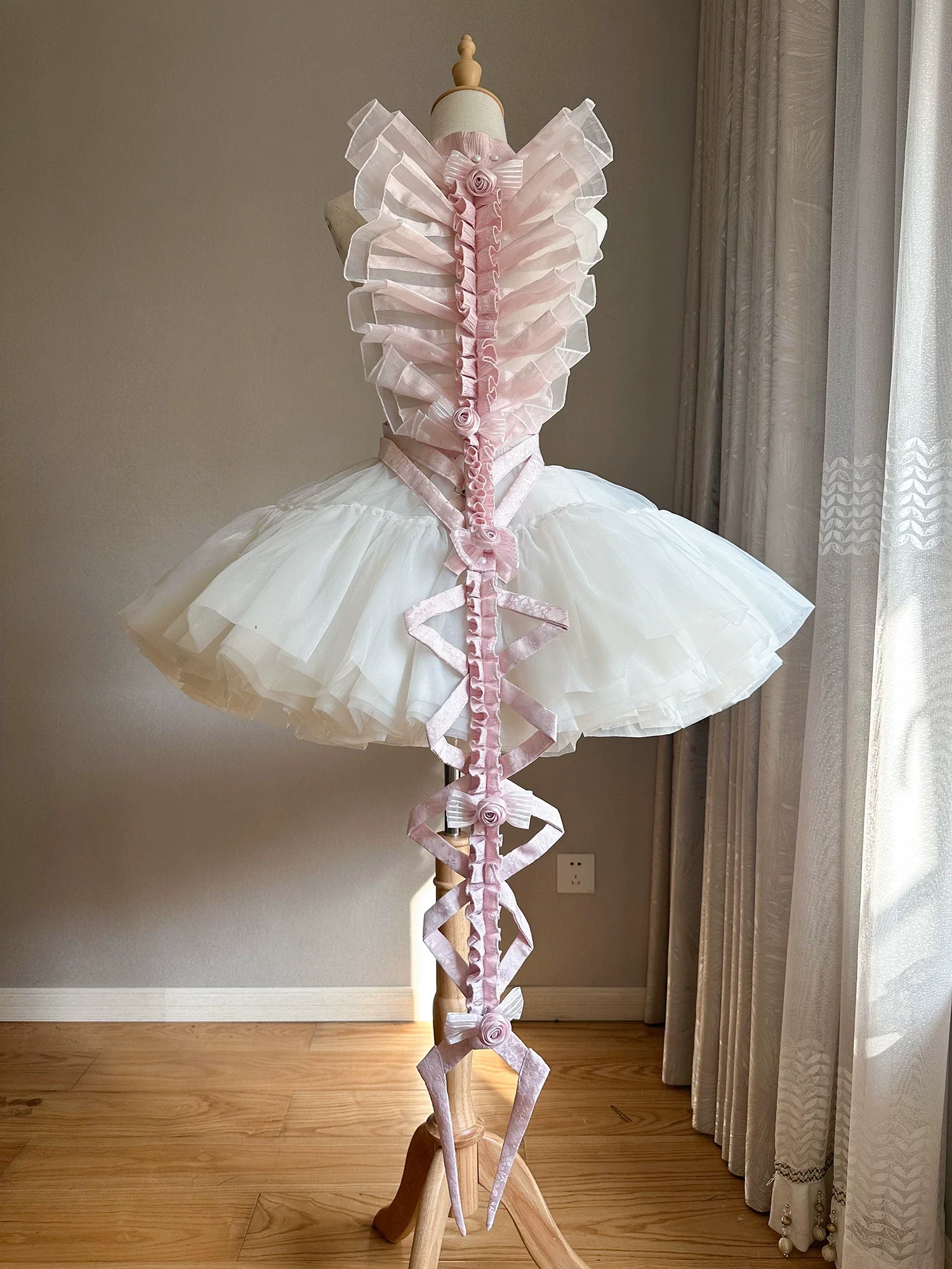Jormungand - Snake Skeleton Inspired Back Accessory, Detachable Bows - Image 10
