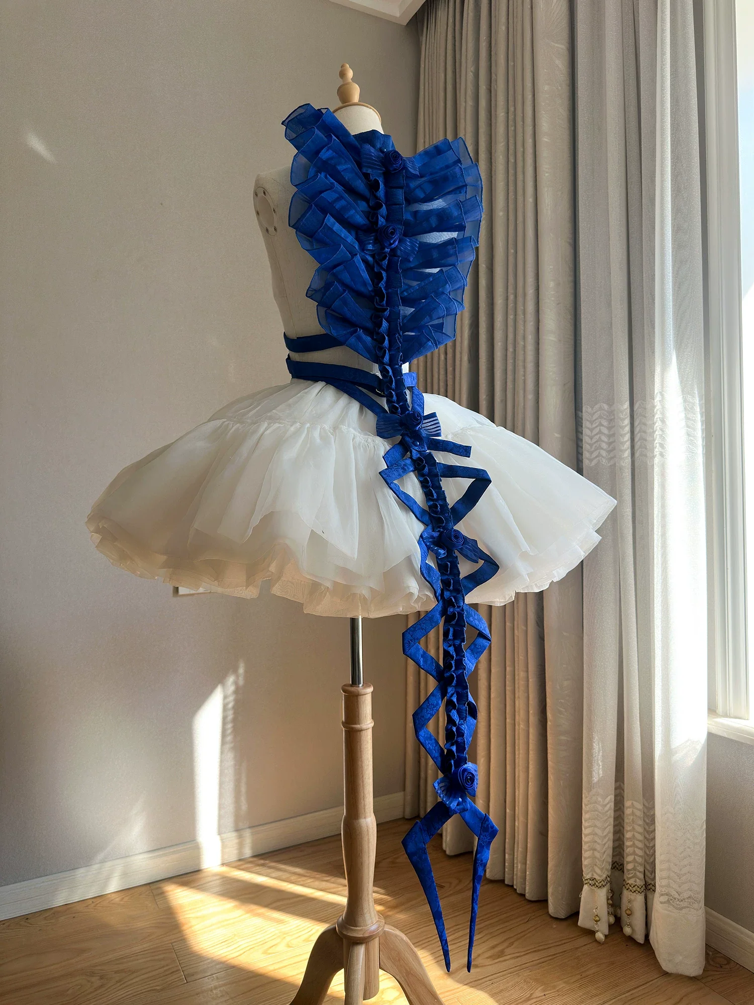 Jormungand - Snake Skeleton Inspired Back Accessory, Detachable Bows - Image 13