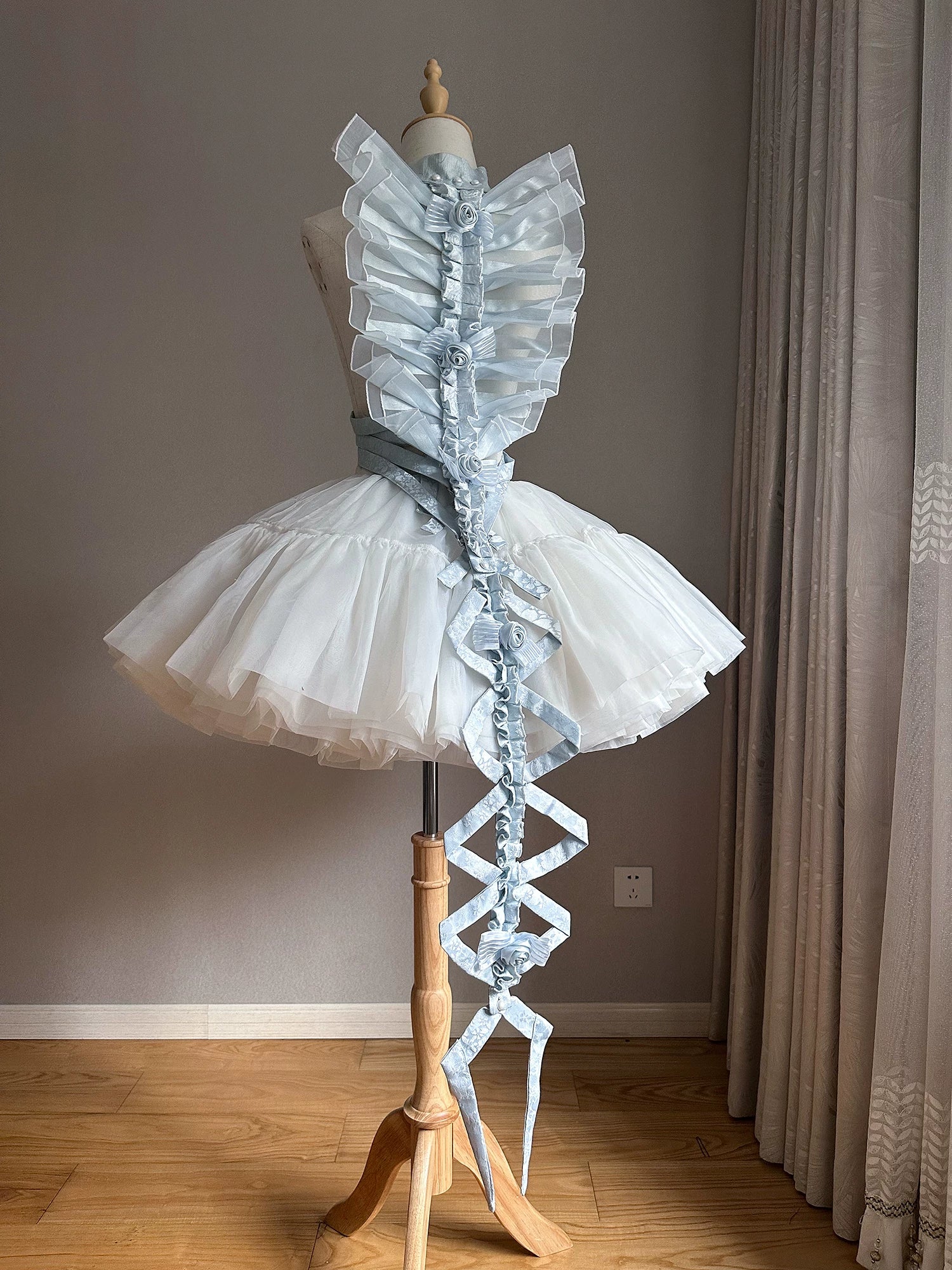 Jormungand - Snake Skeleton Inspired Back Accessory, Detachable Bows - Image 15