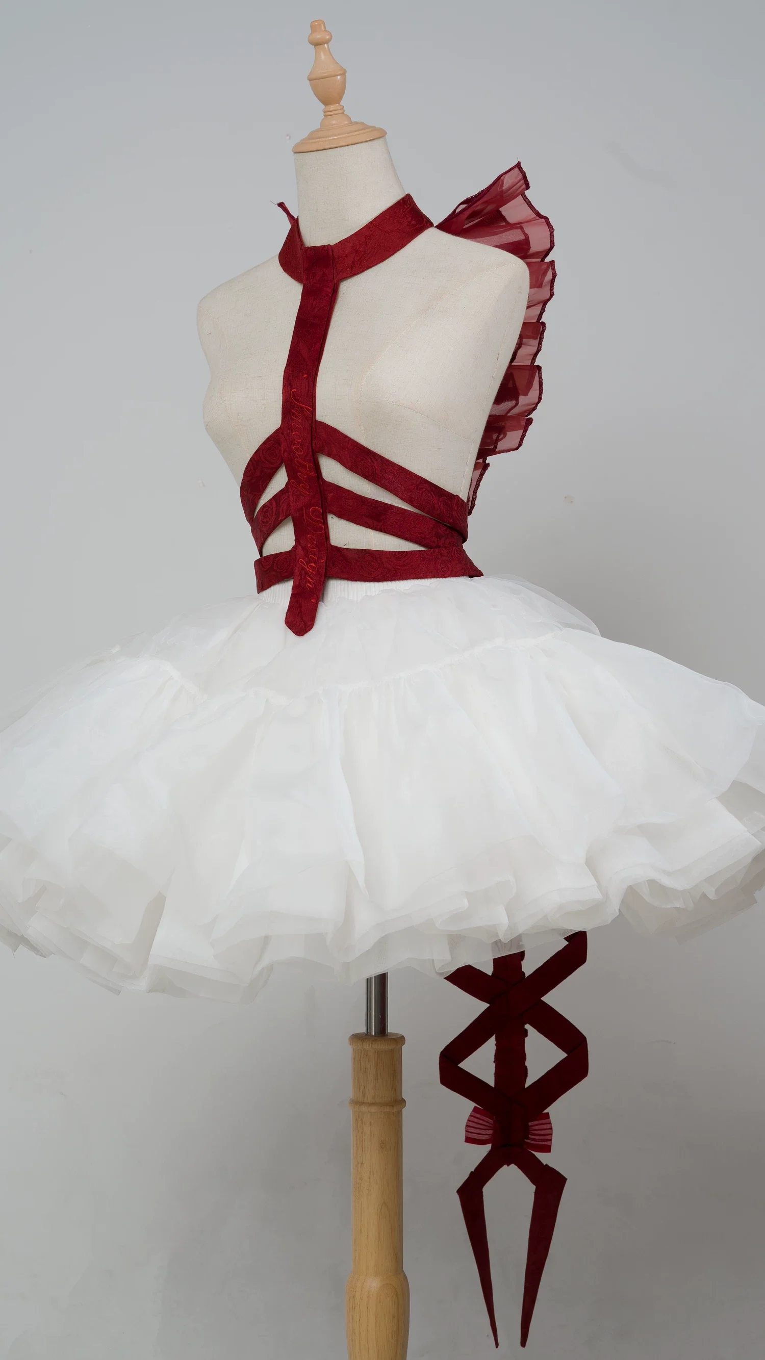 Jormungand - Snake Skeleton Inspired Back Accessory, Detachable Bows - Image 2