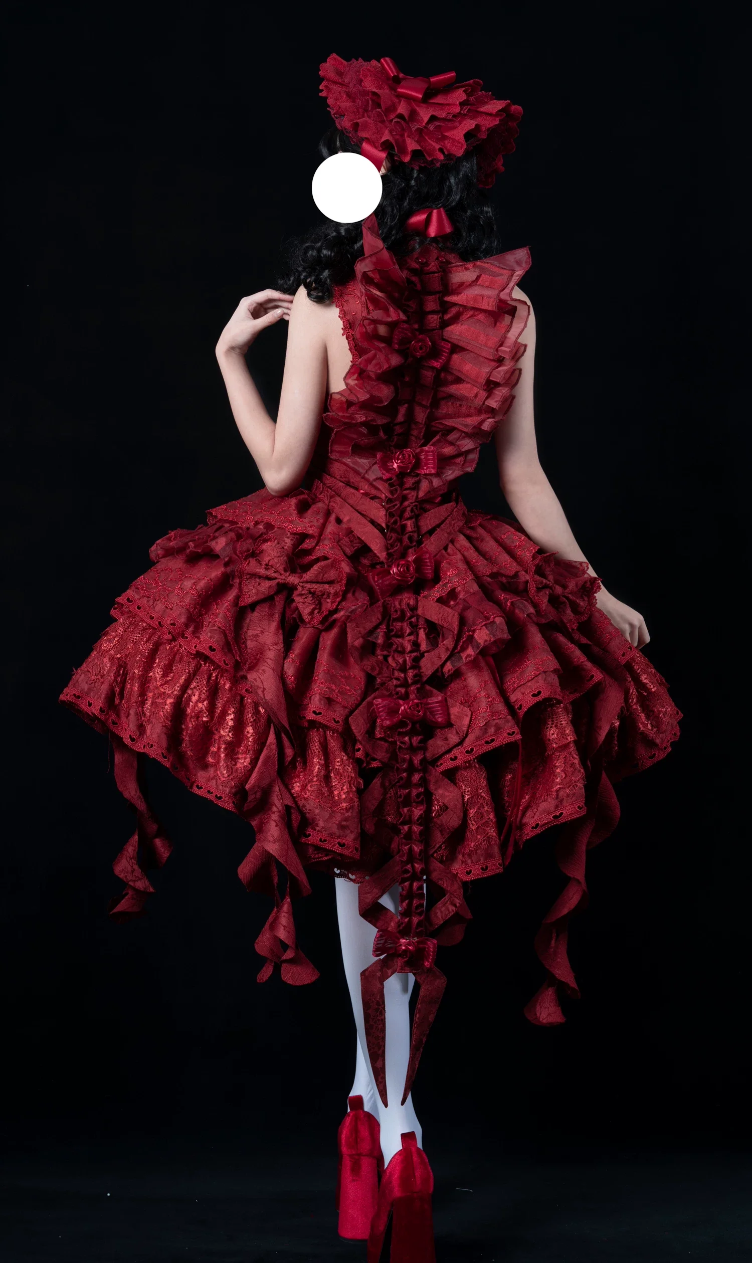 Jormungand - Snake Skeleton Inspired Back Accessory, Detachable Bows - Image 21