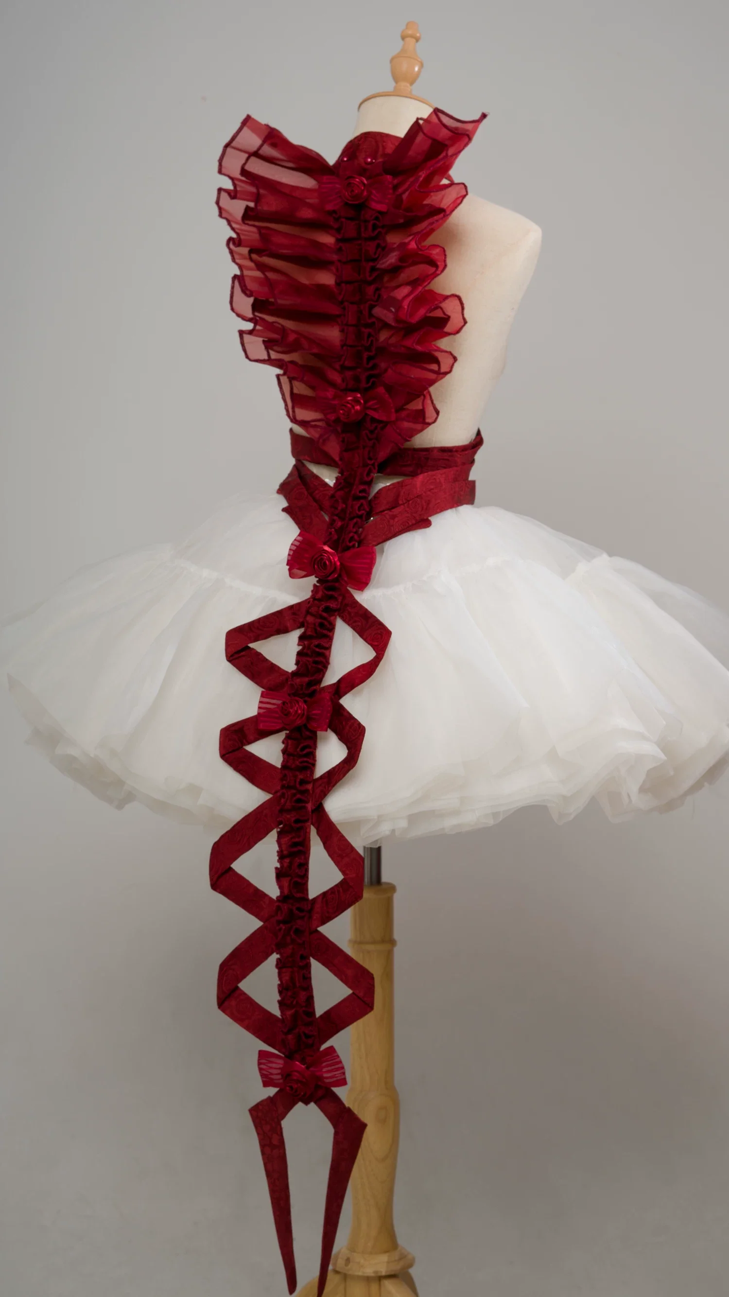 Jormungand - Snake Skeleton Inspired Back Accessory, Detachable Bows - Image 3