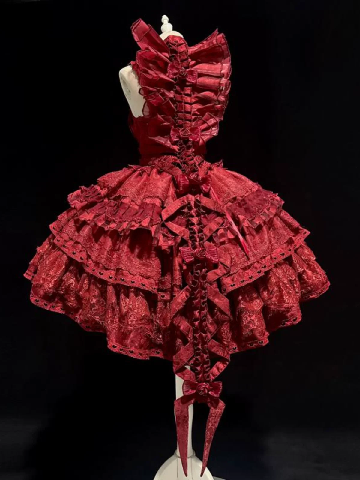 Jormungand - Snake Skeleton Inspired Back Accessory, Detachable Bows - Image 4