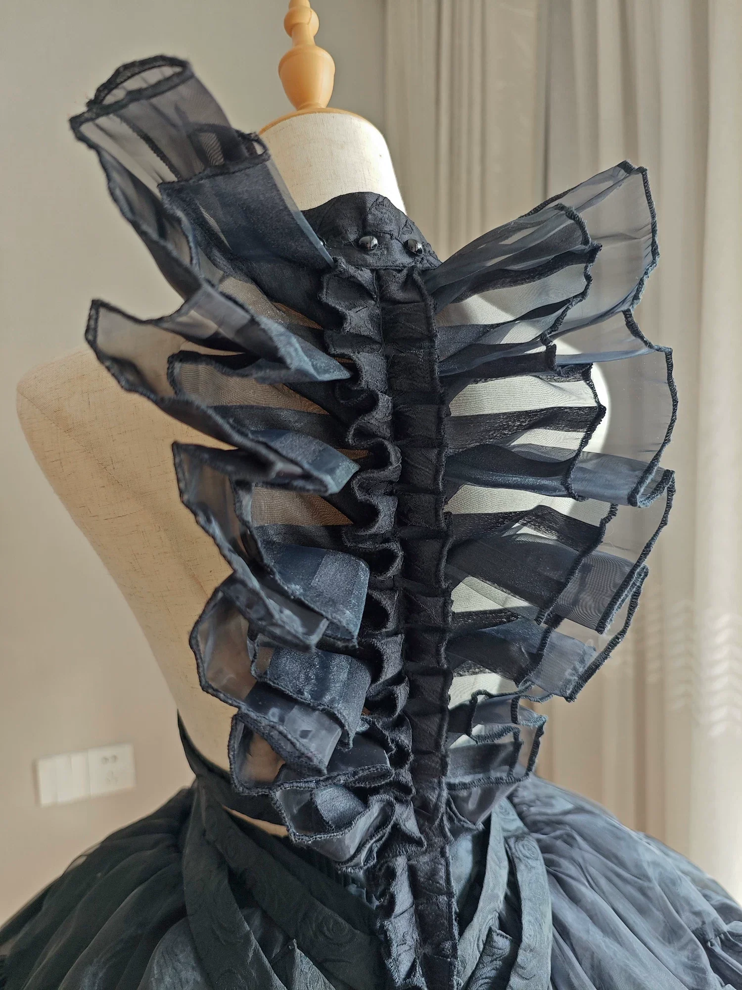 Jormungand - Snake Skeleton Inspired Back Accessory, Detachable Bows - Image 6