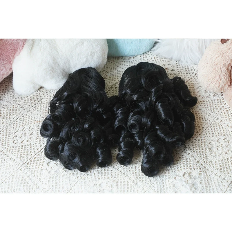 Imperial Tea - Solid Lolita Bob Wig With Detachable Curl Ponytail - Image 16