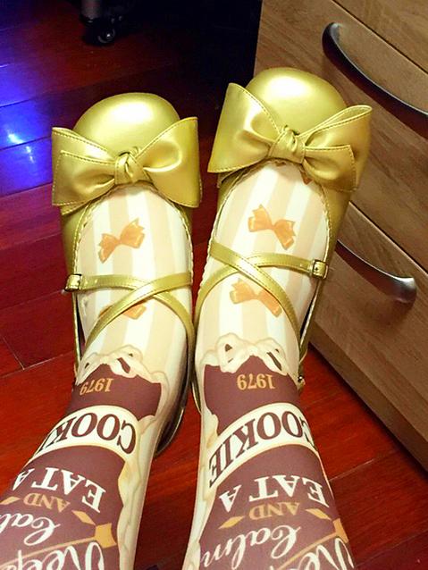 Bow and Low Heel Cross Band Lolita Leather Shoes - Image 14