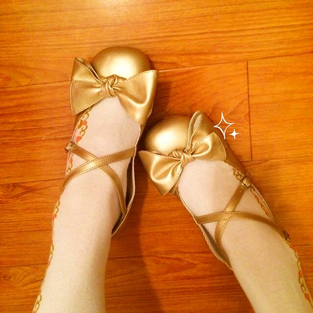 Bow and Low Heel Cross Band Lolita Leather Shoes - Image 9
