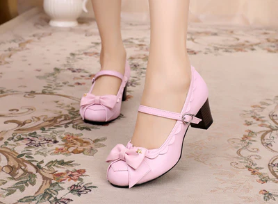 Ode to Luan - Sweet Lolita High Heel Bow Shoes - Image 4