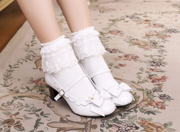 Ode to Luan - Sweet Lolita High Heel Bow Shoes - Image 8