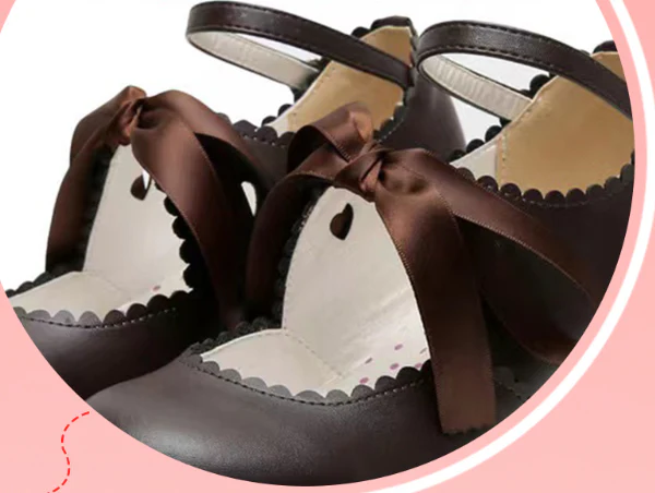 Qing Mengnuo - Elegant Lolita Satin High Heel Handmade Shoes - Image 10