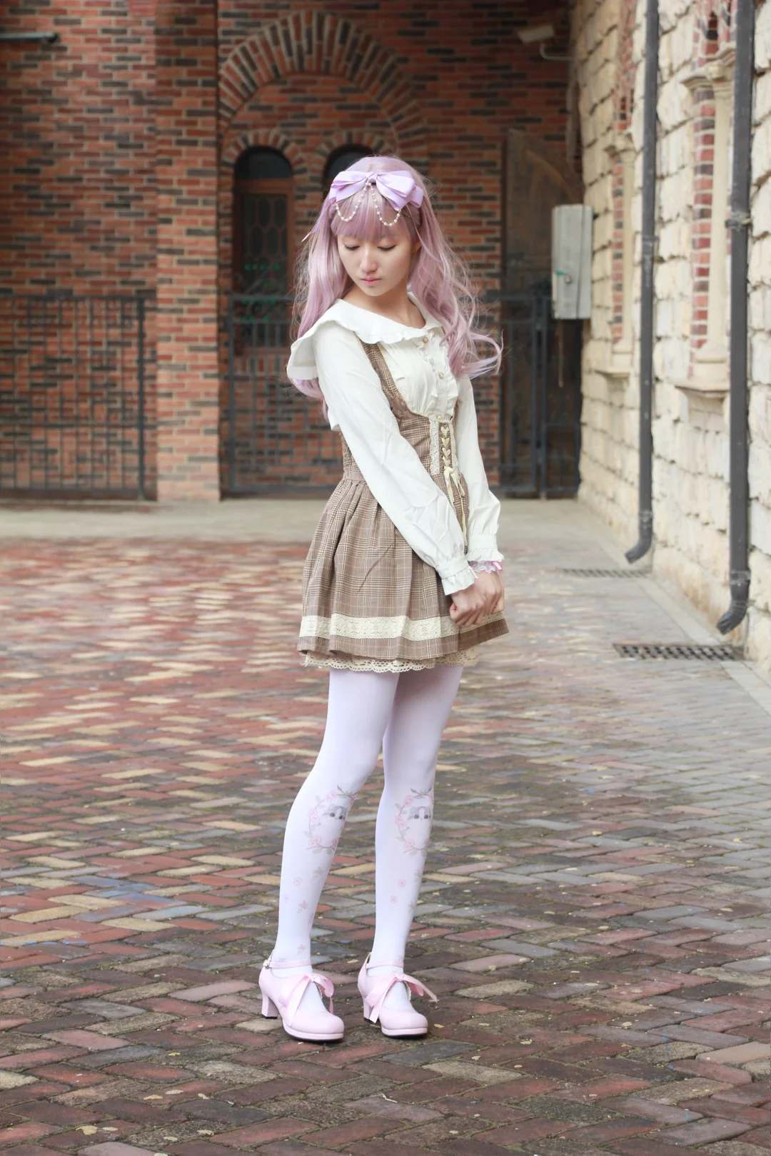 Qing Mengnuo - Elegant Lolita Satin High Heel Handmade Shoes - Image 17