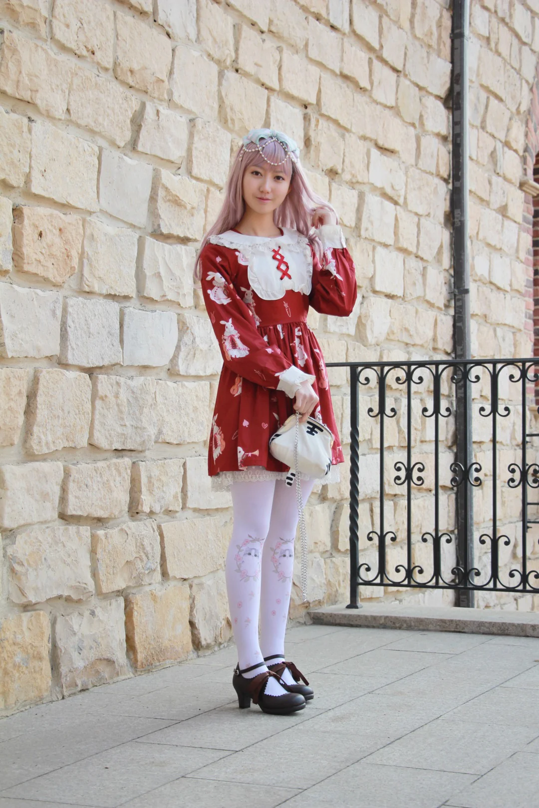 Qing Mengnuo - Elegant Lolita Satin High Heel Handmade Shoes - Image 21