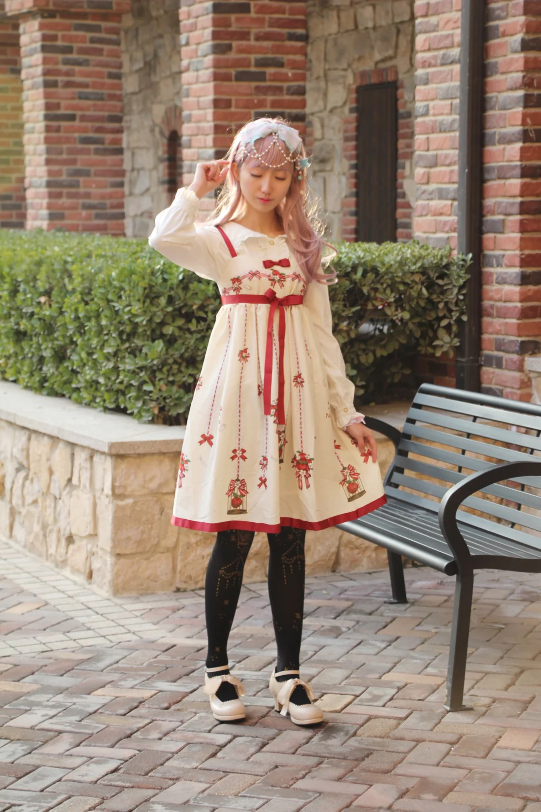 Qing Mengnuo - Elegant Lolita Satin High Heel Handmade Shoes - Image 22