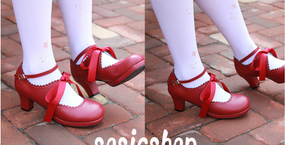 Qing Mengnuo - Elegant Lolita Satin High Heel Handmade Shoes - Image 24