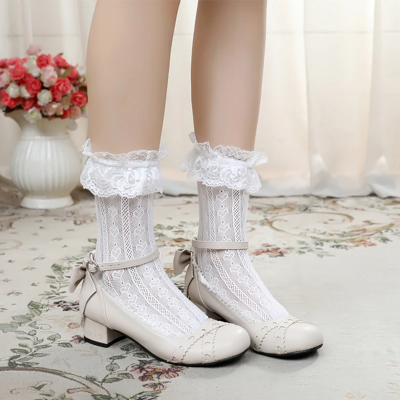 Rei Su Su - Sweet Lolita Round Toe Leather Shoes Multicolors - Image 15