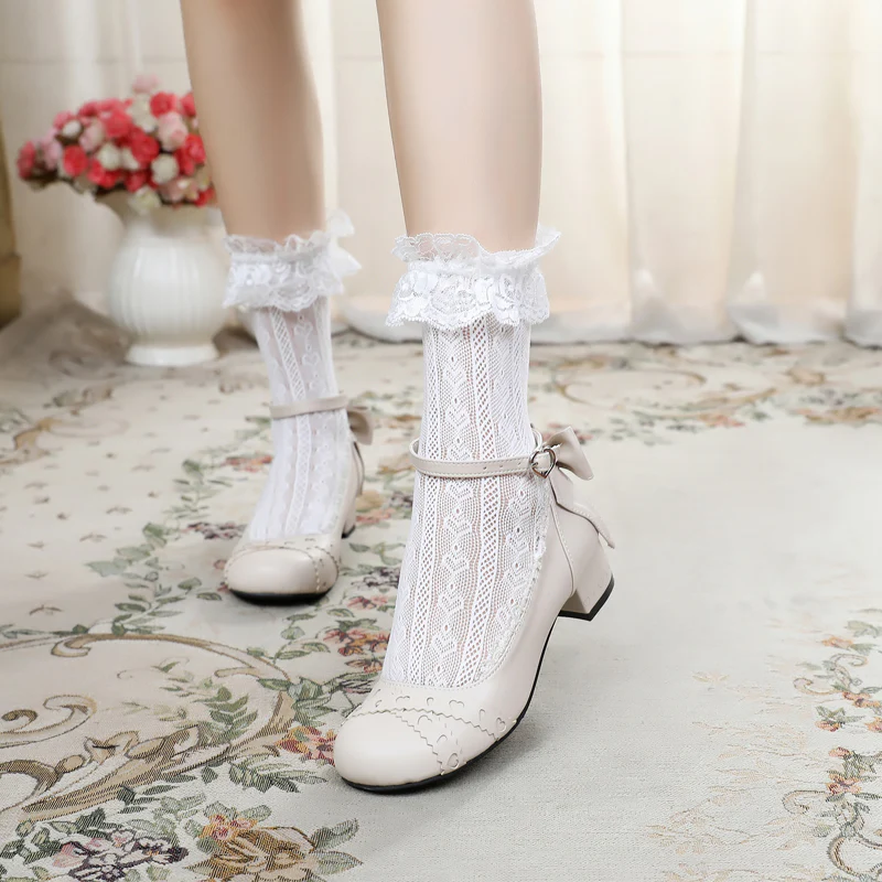 Rei Su Su - Sweet Lolita Round Toe Leather Shoes Multicolors - Image 2