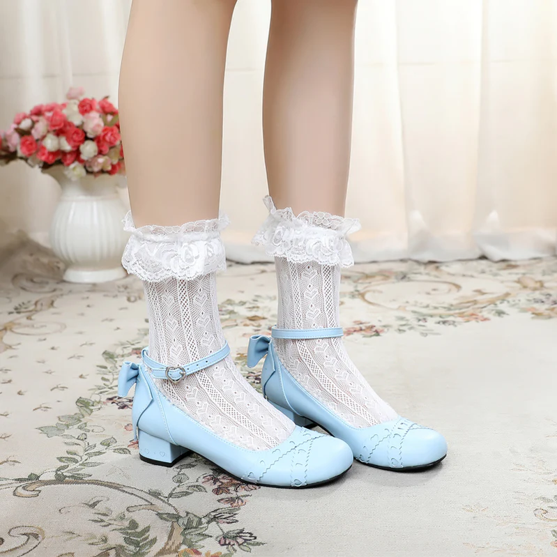 Rei Su Su - Sweet Lolita Round Toe Leather Shoes Multicolors - Image 20
