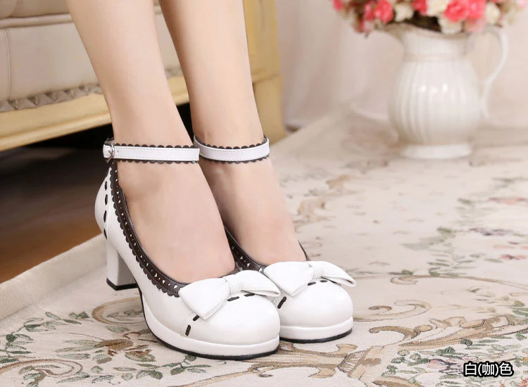 Shattered Star Steps - Sweet Lolita Cute Students Round Toe High Thick Heel - Image 15