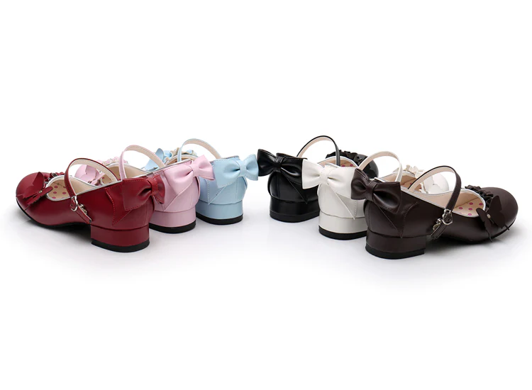 Stand Still and Don't Fly - Daily Sweet Lolita Round Toe Handmade Shoes - Image 11