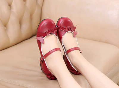Stand Still and Don't Fly - Daily Sweet Lolita Round Toe Handmade Shoes - Image 16