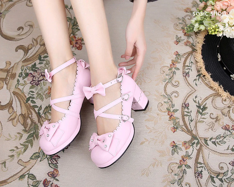 Sweet Lolita High Heel Handmade Shoes - Image 44