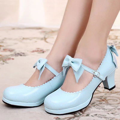 Sweet Lolita Tea Party Thick Heels Shoes - Image 14