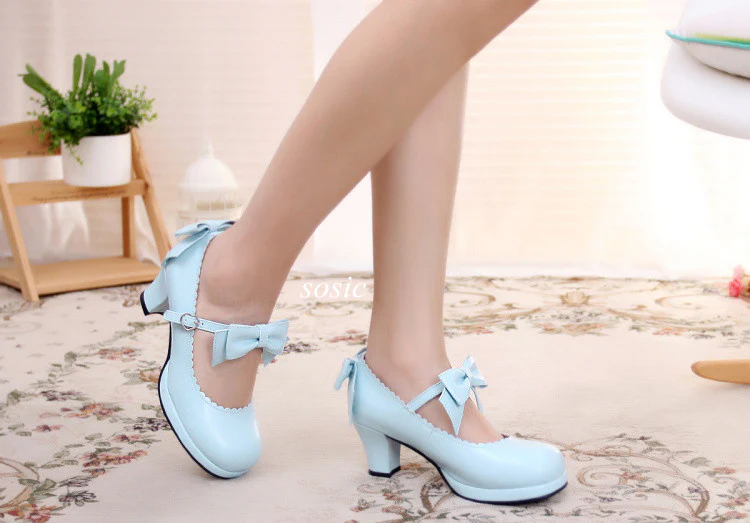 Sweet Lolita Tea Party Thick Heels Shoes - Image 15