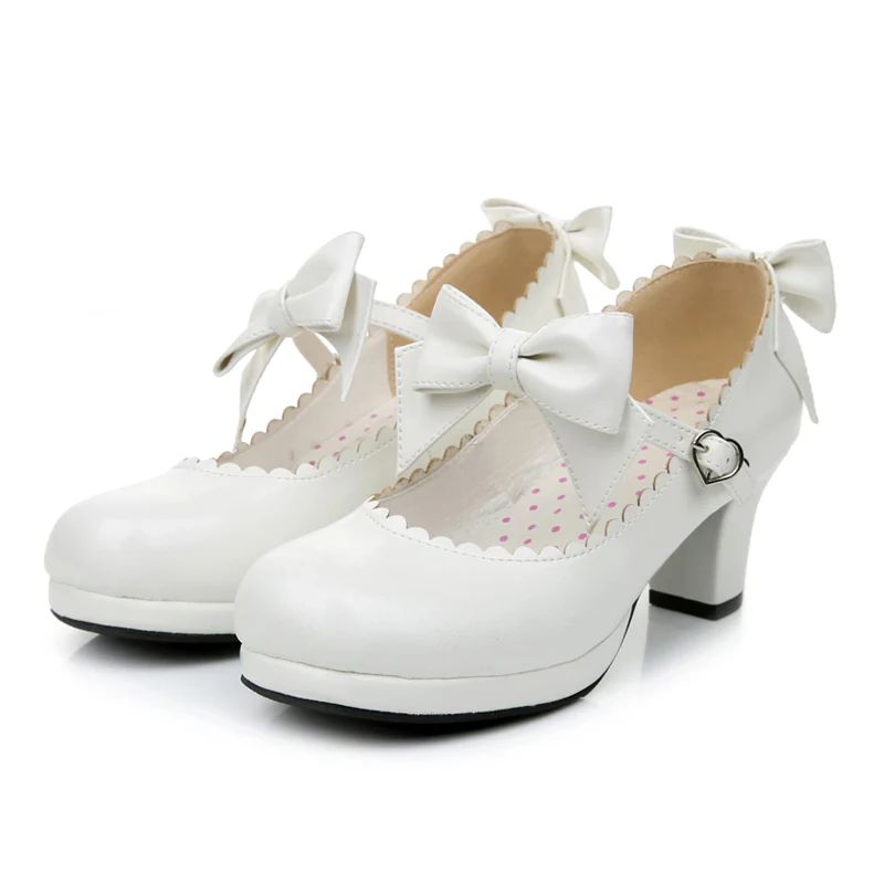 Sweet Lolita Tea Party Thick Heels Shoes - Image 9