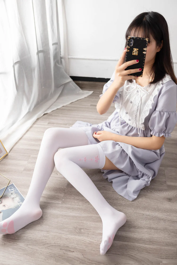 Spring and Autumn Lolita Cotton Knee Stockings - Image 5
