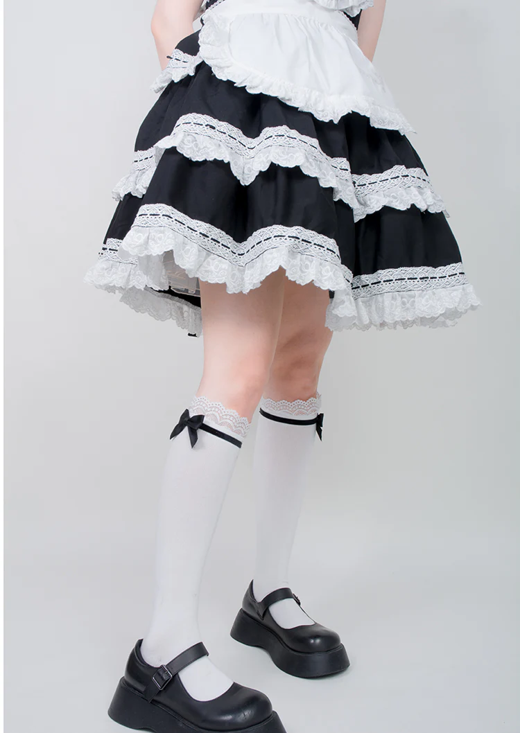 Roji roji - Spring Bow Lace Sweet Cotton Socks - Image 11