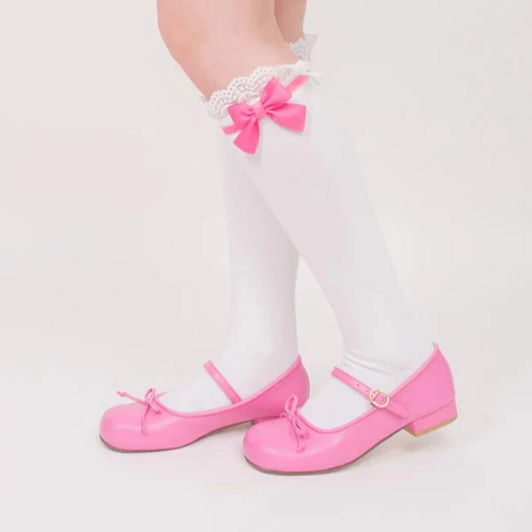 Roji roji - Spring Bow Lace Sweet Cotton Socks - Image 4