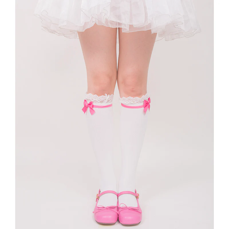 Roji roji - Spring Bow Lace Sweet Cotton Socks - Image 7