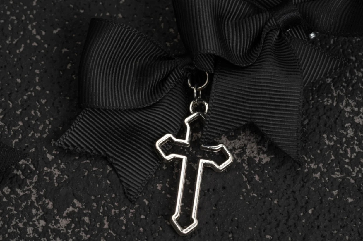 Strange Sugar - Gothic Lolita Cross bows headdress - Image 12