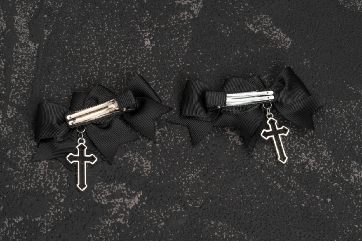 Strange Sugar - Gothic Lolita Cross bows headdress - Image 9