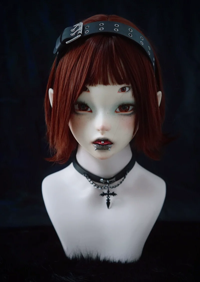 Strange Sugar - Gothic Lolita KC Faux Leather Punk Lolita Hair Accessories - Image 32
